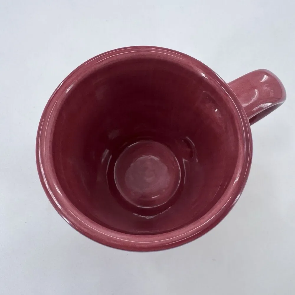 Pottery Barn Discontinued  Sausalito Coffee Mug Merlot Spice Red Fast Shipping